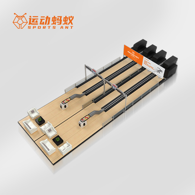 High-Quality 26M Wooden Floor Standard Bowling Alley Equipment Set