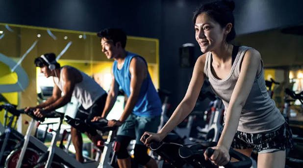 互动单车训练馆全部设备