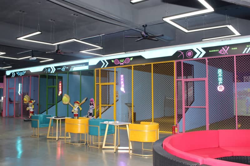 数字互动足球运动馆室内