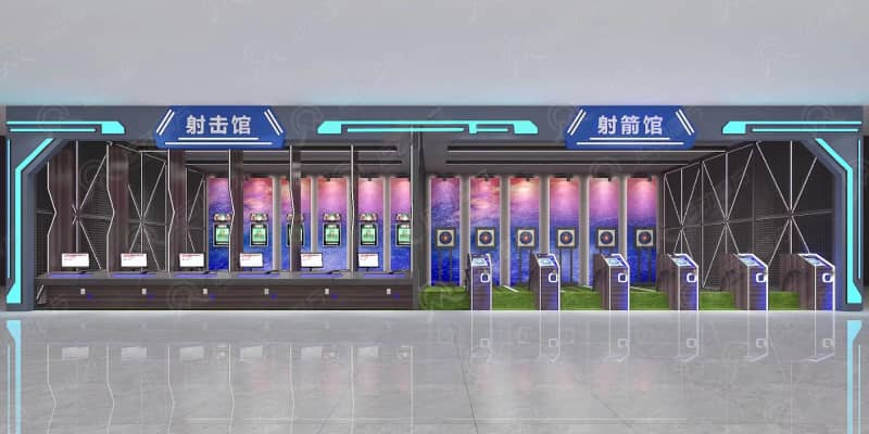 室内智能模拟足球体育馆